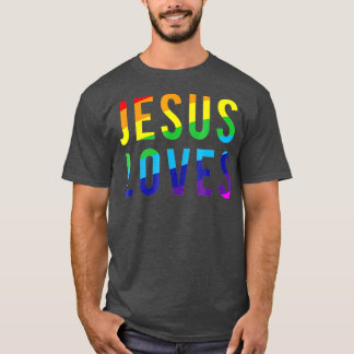 Jesus houdt van Gay Pride T-shirt