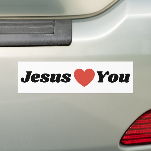 JESUS HOUDT VAN JE Bumpersticker (Op auto)