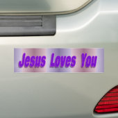 jesus houdt van je bumpersticker (Op auto)