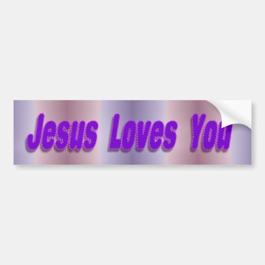 jesus houdt van je bumpersticker (Voorkant)