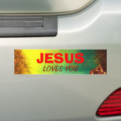 JESUS HOUDT VAN JE Bumpersticker (Op auto)