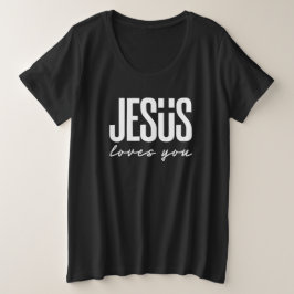 JESUS HOUDT VAN JE | CHRISTELIJK GROTE MAAT T-SHIRT