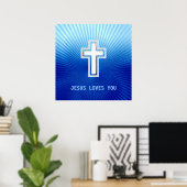 JESUS HOUDT VAN JE - Christelijk Poster (Thuiskantoor)