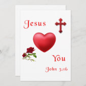 jesus houdt van je feestdagenkaart (Voorkant / Achterkant)