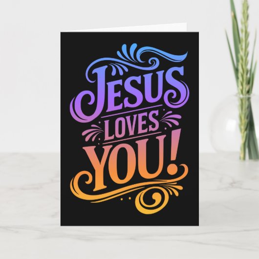 JESUS HOUDT VAN JE! KAART (Voorkant)