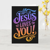 JESUS HOUDT VAN JE! KAART (Gele Bloem)