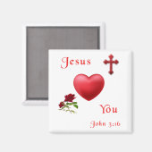 jesus houdt van je magneet (Voorkant / Achterkant)