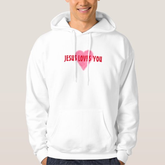 JESUS HOUDT VAN JE Mannen Hoodie (Voorkant)
