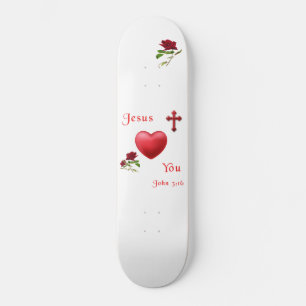 jesus houdt van je persoonlijk skateboard