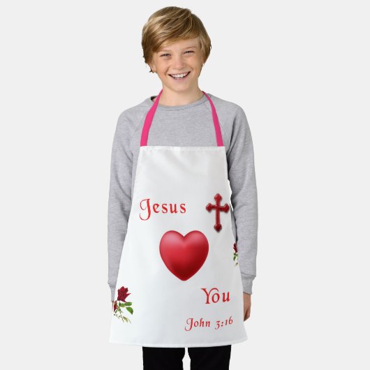 jesus houdt van je schort (Gedragen)