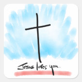 JESUS HOUDT VAN JE Stickers (Voorkant)