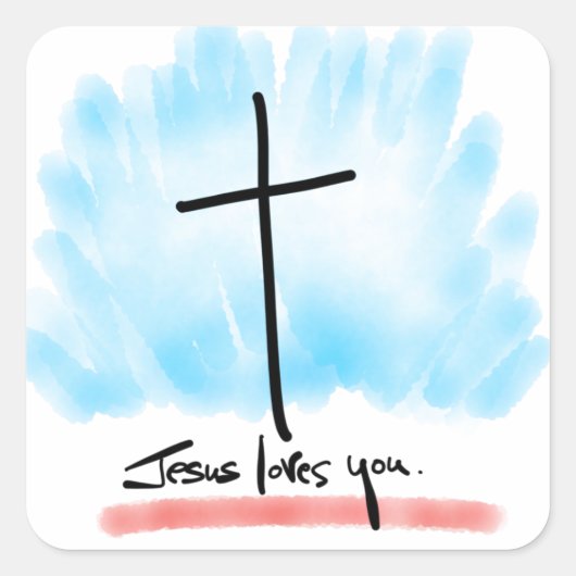 JESUS HOUDT VAN JE Stickers (Voorkant)