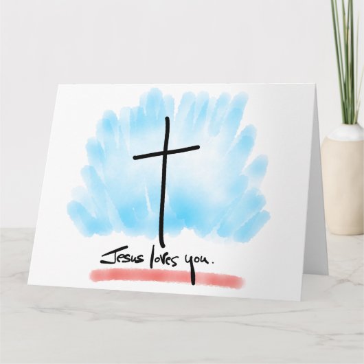 JESUS HOUDT VAN JE Wenskaart Kaart (Voorkant)