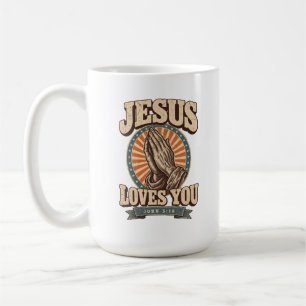 Jesus houdt van jou Christelijke Klassieke Mok