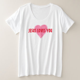 JESUS HOUDT VAN JOU Dames T-Shirt Plus Size