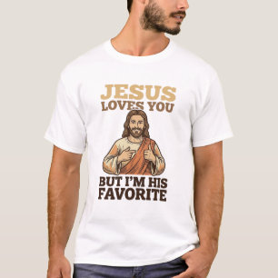Jesus Houdt Van Jou Grappig Vintage Geloof Shirt O