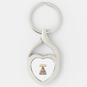 Jesus Houdt Van Jou Grappig Vintage Geloof Shirt O Sleutelhanger