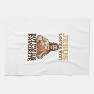 Jesus Houdt Van Jou Grappig Vintage Geloof Shirt O Theedoek