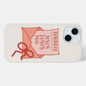 Jesus houdt van jou telefoonhoesje Case-Mate iPhone case (Achterkant (horizontaal))