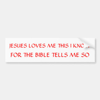 JESUS HOUDT VAN ME BUMPERSTICKER