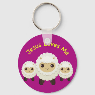 Jesus houdt van me Cross herder Sleutelhanger