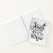 JESUS HOUDT VAN ME DAT IK Christelijke Scriptkunst Notitieboek (Binnen)