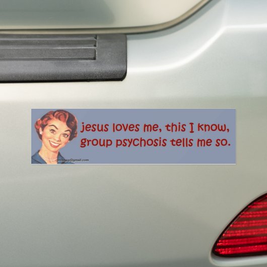 jesus houdt van me, dit weet ik... bumpersticker (Op auto)
