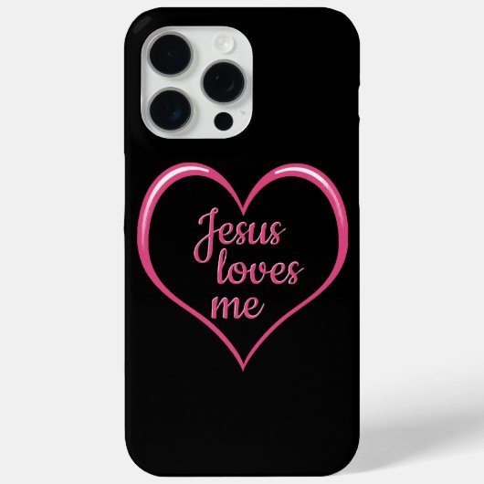 JESUS HOUDT VAN ME in het hart Case-Mate iPhone Case (Achterkant)