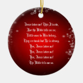 JESUS HOUDT VAN ME KERAMISCH ORNAMENT (Voorkant)