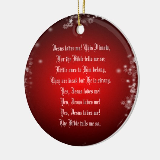 JESUS HOUDT VAN ME KERAMISCH ORNAMENT (Links)