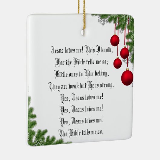 JESUS HOUDT VAN ME KERAMISCH ORNAMENT (Rechts)