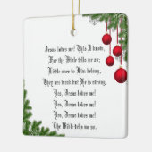 JESUS HOUDT VAN ME KERAMISCH ORNAMENT (Links)