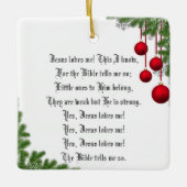 JESUS HOUDT VAN ME KERAMISCH ORNAMENT (Voorkant)