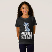 JESUS HOUDT VAN ME KITTEN, CHRISTELIJKE CAT T-SHIR T-SHIRT (Voorkant volledig)
