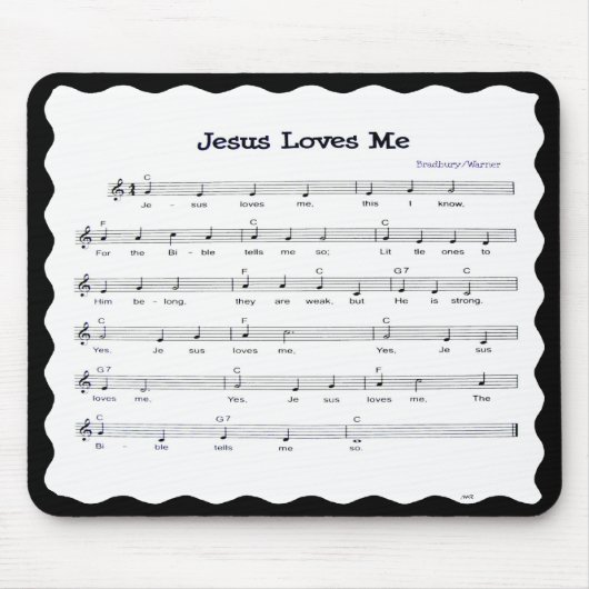 JESUS HOUDT VAN ME-MOUSEPAD MUISMAT (Voorkant)