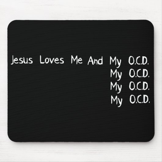 jesus houdt van me muismat (Voorkant)