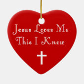 JESUS HOUDT VAN ME-ORNAMENT KERAMISCH ORNAMENT (Achterkant)