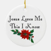 JESUS HOUDT VAN ME-ORNAMENT KERAMISCH ORNAMENT (Achterkant)