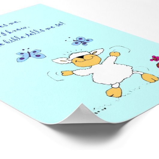 jesus houdt van me , schapen , poster (Hoek)