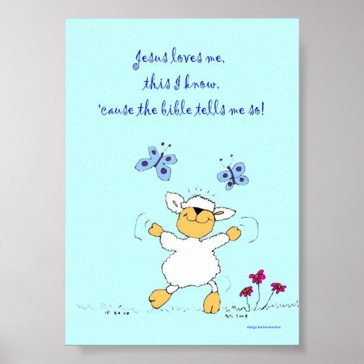 jesus houdt van me , schapen , poster (Voorkant)