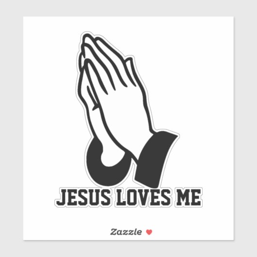JESUS HOUDT VAN ME STICKER (Vel)