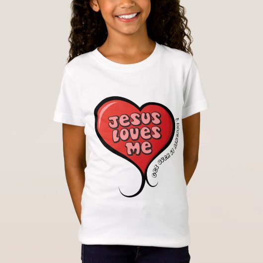 JESUS HOUDT VAN ME T-SHIRT (Voorkant)