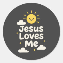 Jesus Houdt van Mij Christelijke Sticker