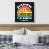 Jesus Houdt van Mij Dat Weet Ik Graafmachine Chris Canvas Afdruk (Insitu (Slaapkamer))