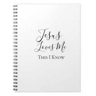 Jesus Houdt Van Mij Dit Weet Ik Foto Notitieboek