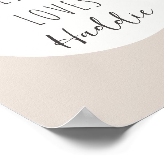 Jesus houdt van poster en prints met eigen naam (Hoek)