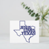 Jesus houdt van Texas Briefkaart (Staand voorkant)