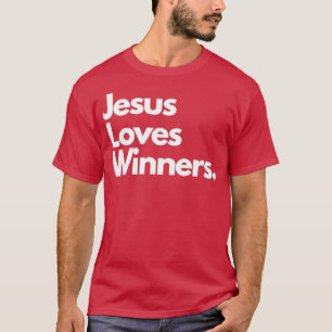 Jesus houdt van winnaars t-shirt