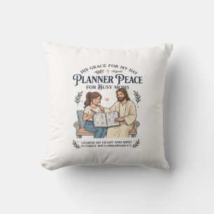 Jesus Huischool Moeder Planner Shirt Gebeds Gebase Kussen