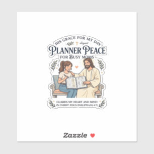 Jesus Huischool Moeder Planner Shirt Gebeds Gebase Sticker
